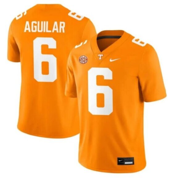 ✅Mens Kids Youths Joey Aguilar Orange Jersey Vapor Stitched - Picture 1 of 2